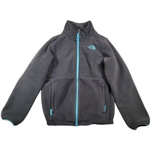 The North Face Girl's Banderitas Full Zip Jacket‎ Sz Large Gray Heather Outdoor